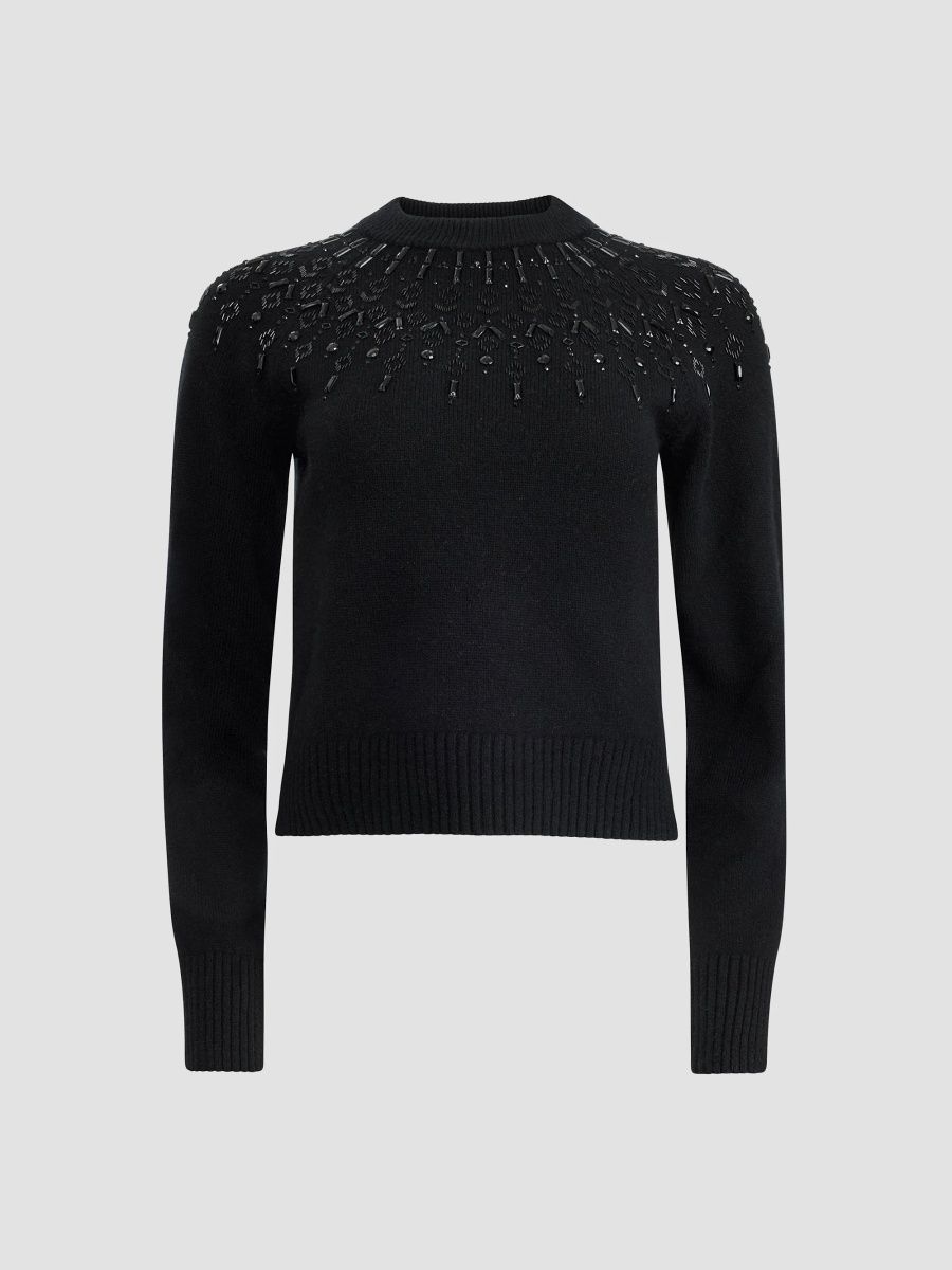 Altuzarra Women's Harold Beaded Sweater - Black - Size XS