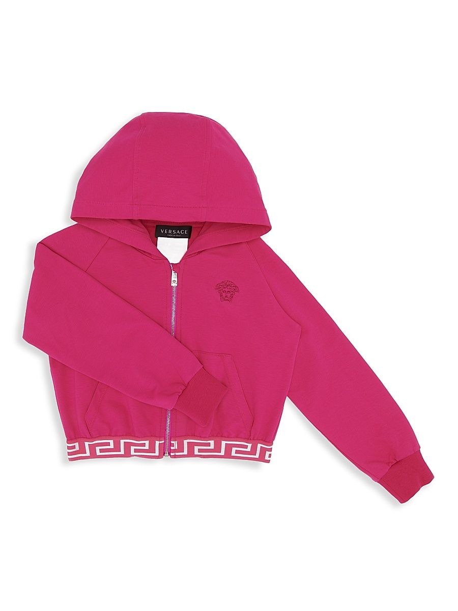 Little Girl's & Girl's Medusa Embroidered Fleece Jacket - Fuchsia - Size 6