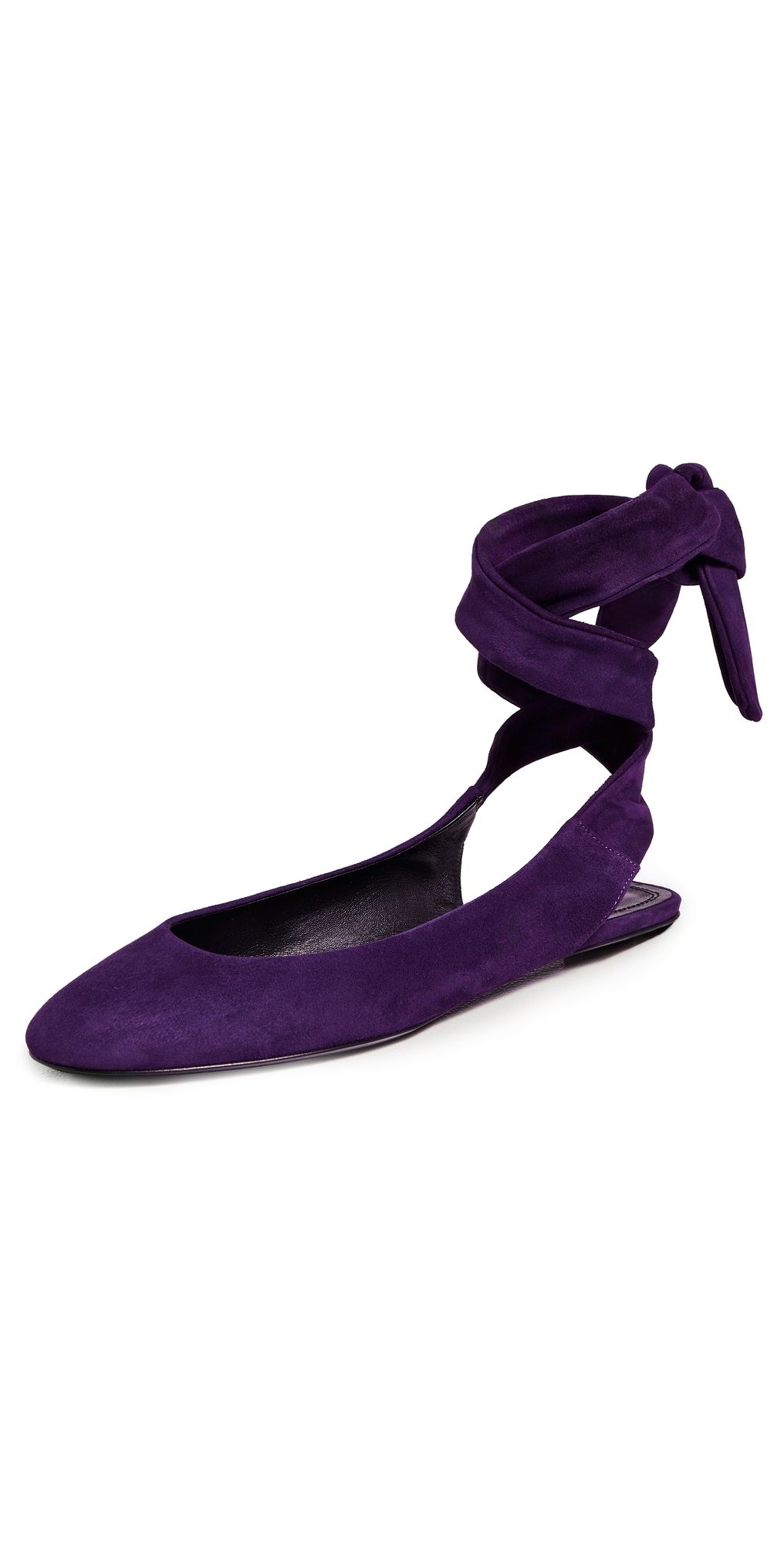 The Attico Cloe Ballerina Flats Purple 40
