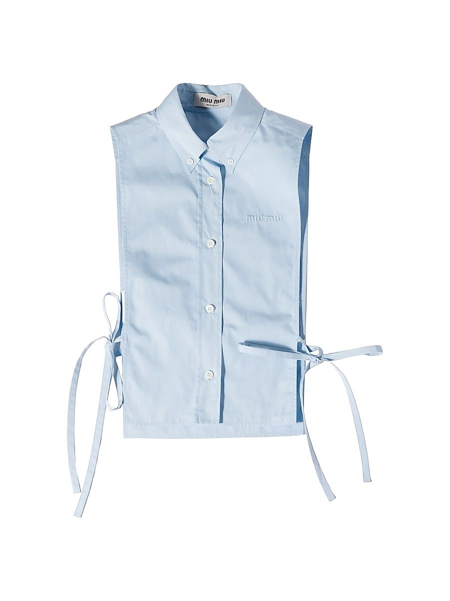 Women's Poplin Shirt - Light Blue - Size 4
