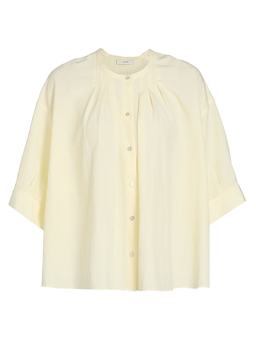 Women's Gathered A-Line Shirt - Sun Petal - Size XXS