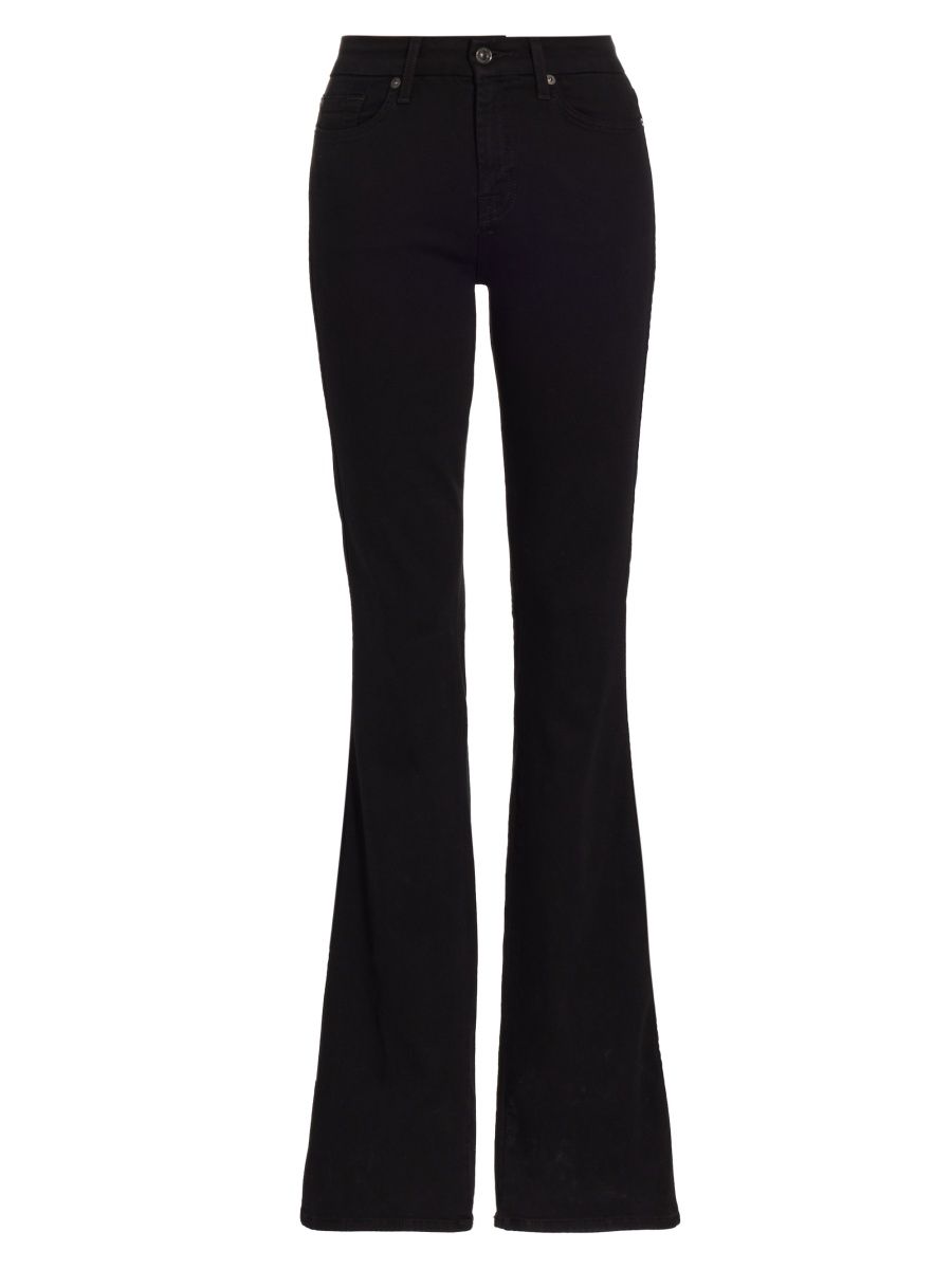7 For All Mankind Women's Kimmie High-Rise Stretch Boot-Cut Jeans - Rinse - Size 29