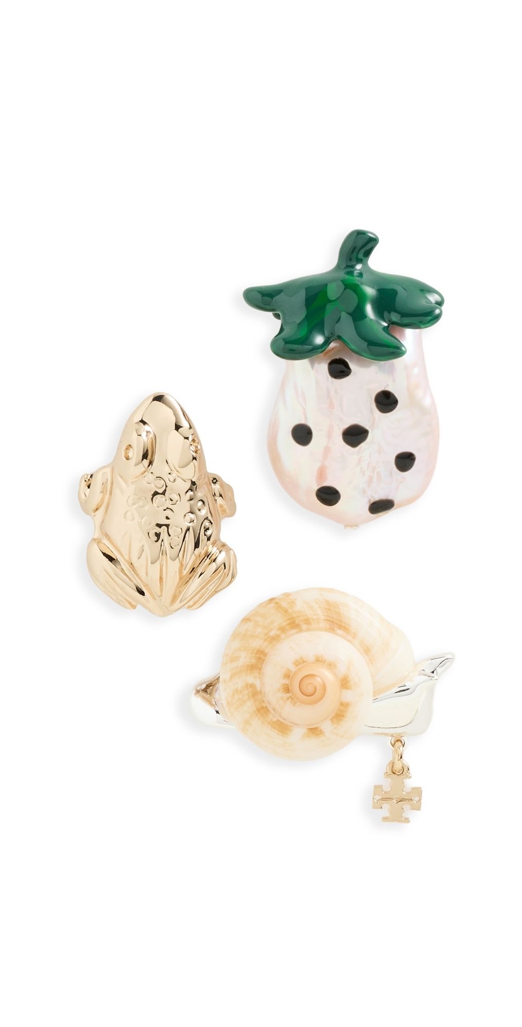 Tory Burch Curiosity Charm Pin Set Multi One Size