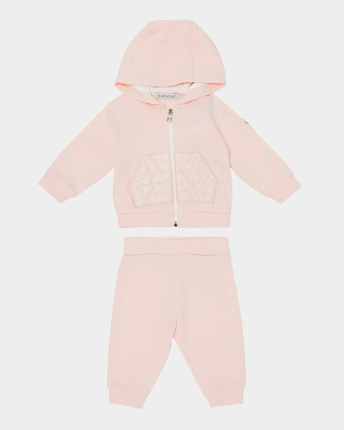 Girl & apos;s Two-Piece Logo-Embroidered Set, Size 3M-3