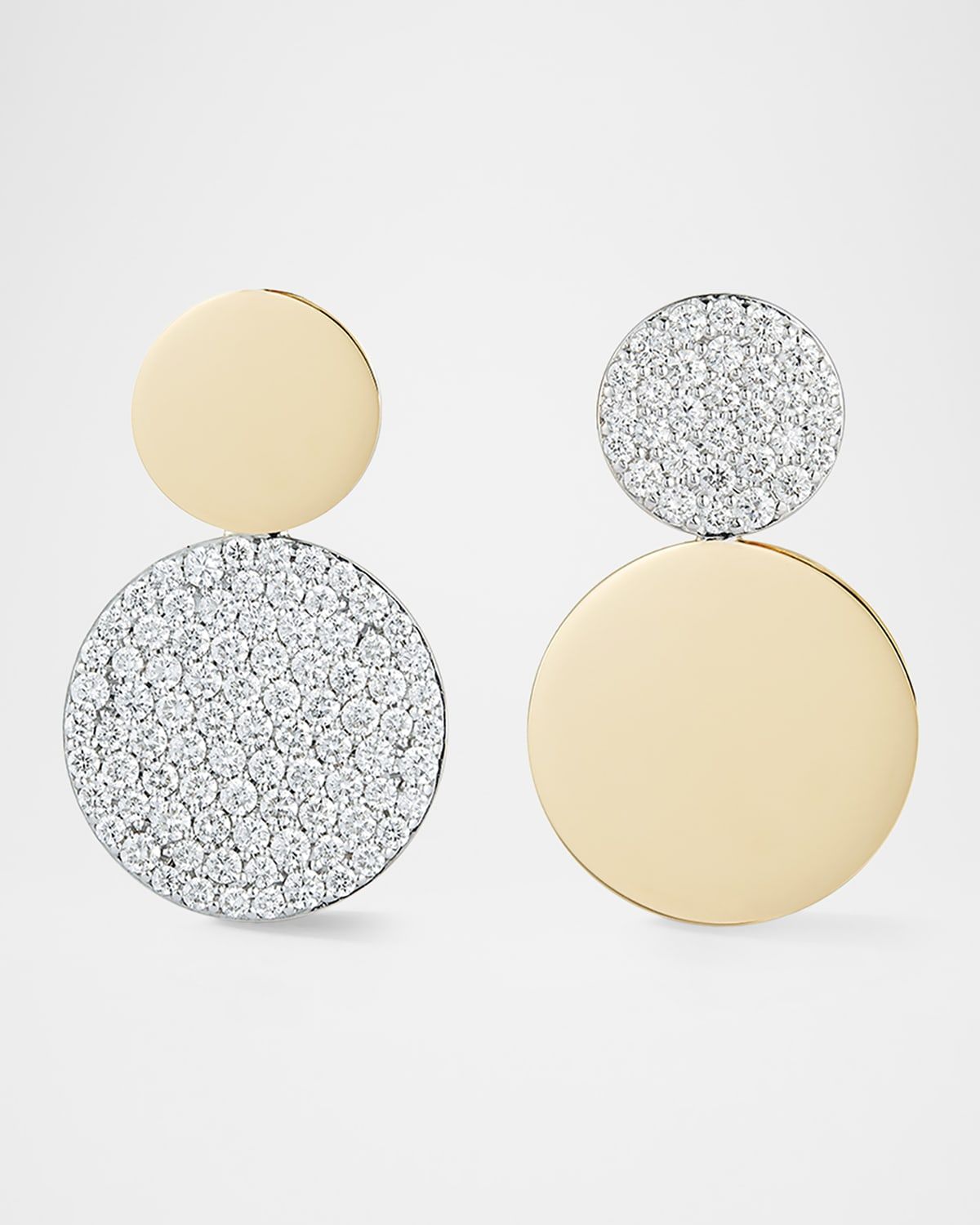 Lytton Mix Match Diamond Disc Earrings