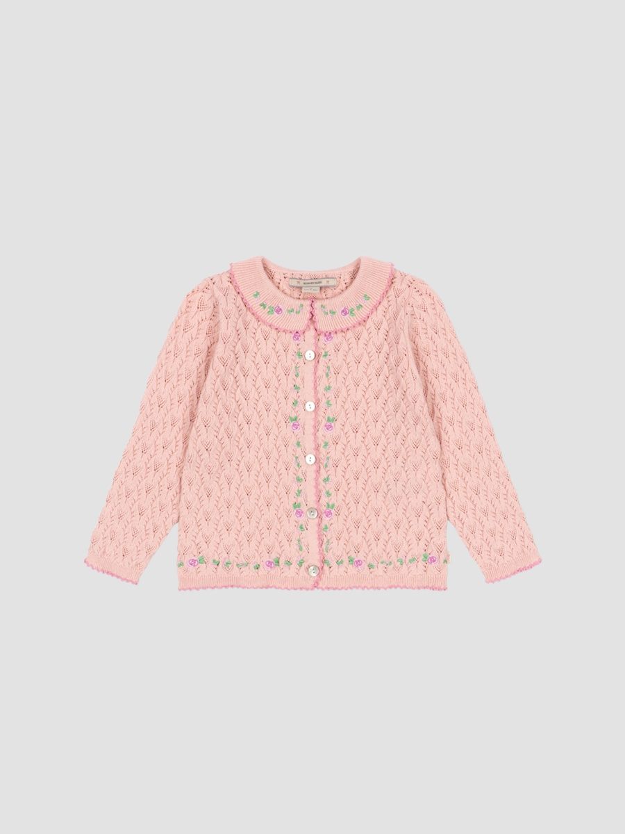 Konges Slojd Girl's Baby Girl's & Little Girl's Rosier Pointelle-Knit Cardigan - Light Rose - Size 5