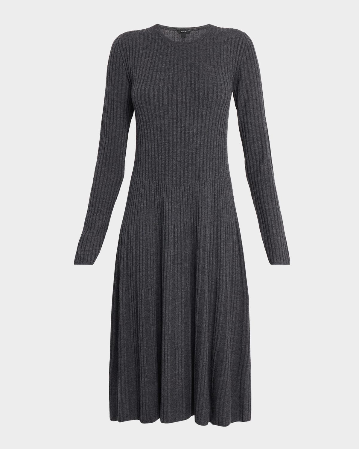 Rib Knit Merino Wool Dress