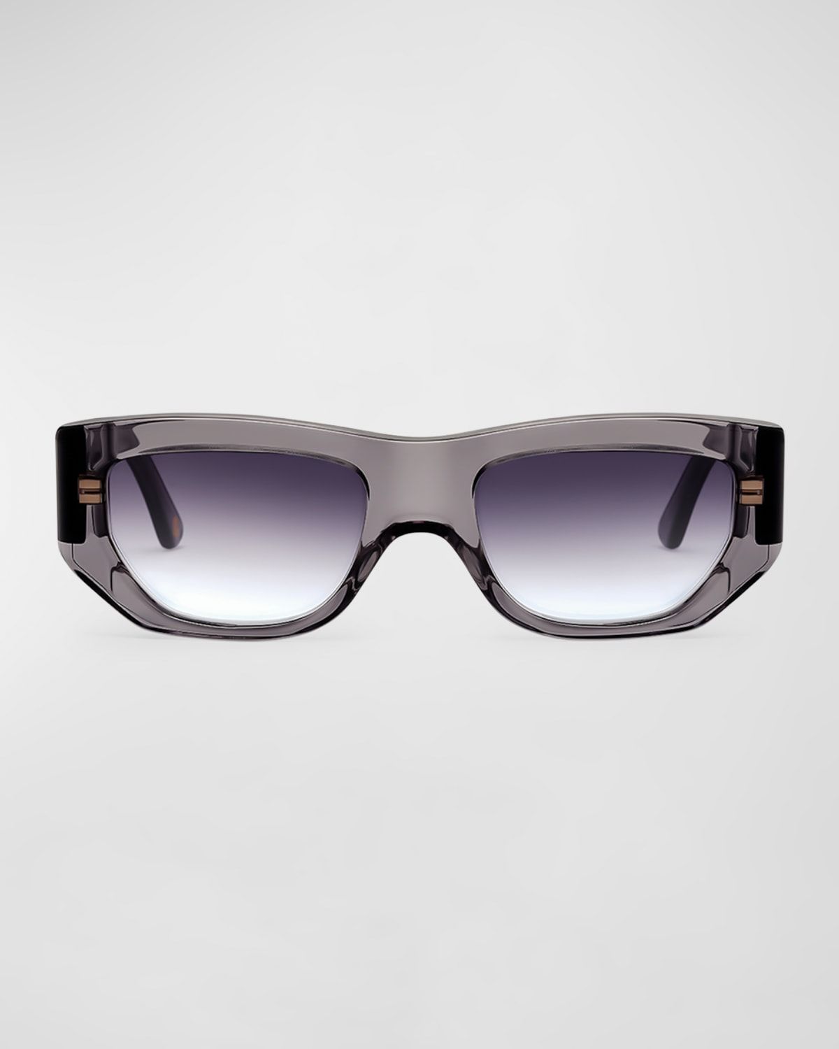 Concept 1 Gray Acetate Cat-Eye Sunglasses