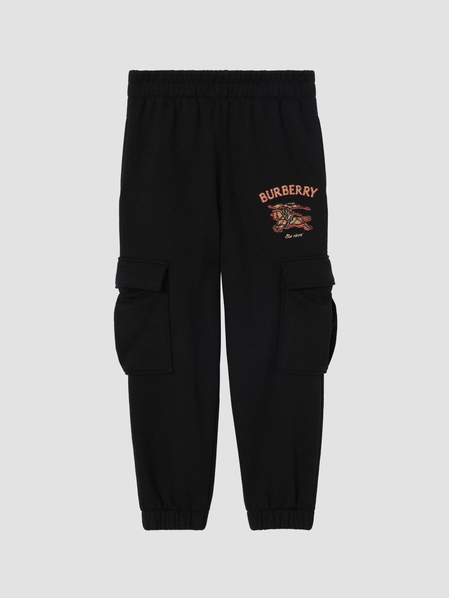 Burberry Boy's Baby Boy's & Little Boy's Knight Check Cotton Joggers - Black - Size 6 Months