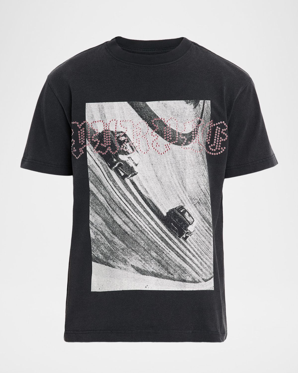 Men & apos;s Cotton Studded-Logo Graphic T-Shirt