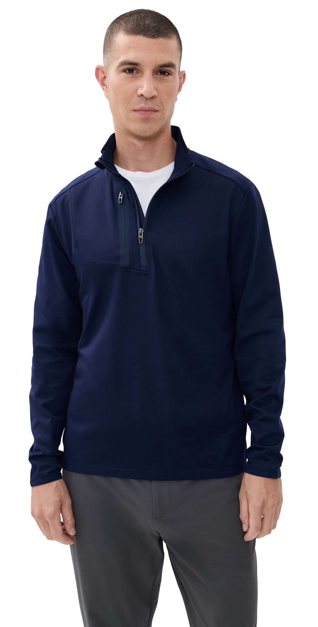 RLX Ralph Lauren Luxury Performance Driver Quarter Zip Refined Navy XXL