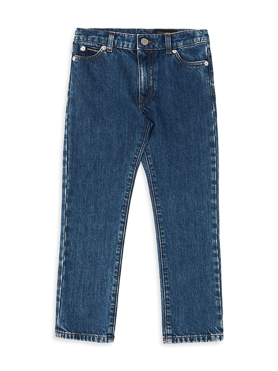 Little Kid's & Kid's Straight-Leg Jeans - Sea Blue - Size 12