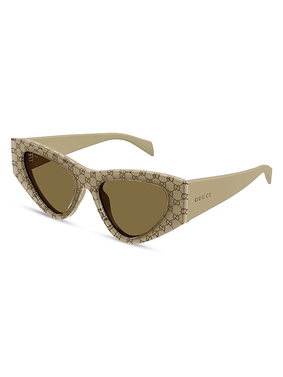 Women's Rowcut 53MM Cat-Eye Sunglasses - Beige