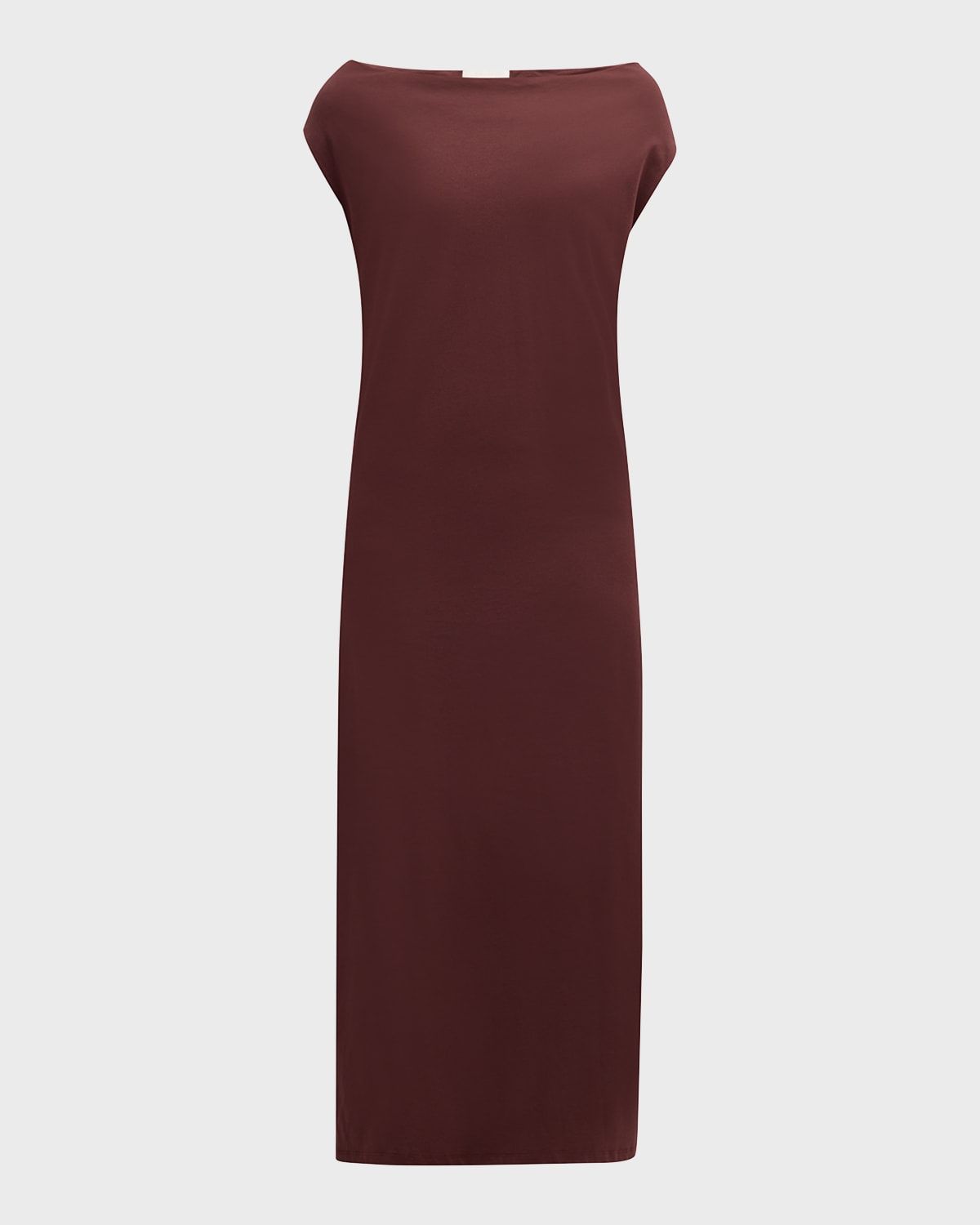 Martial Off-The-Shoulder Cap-Sleeve Midi Dress