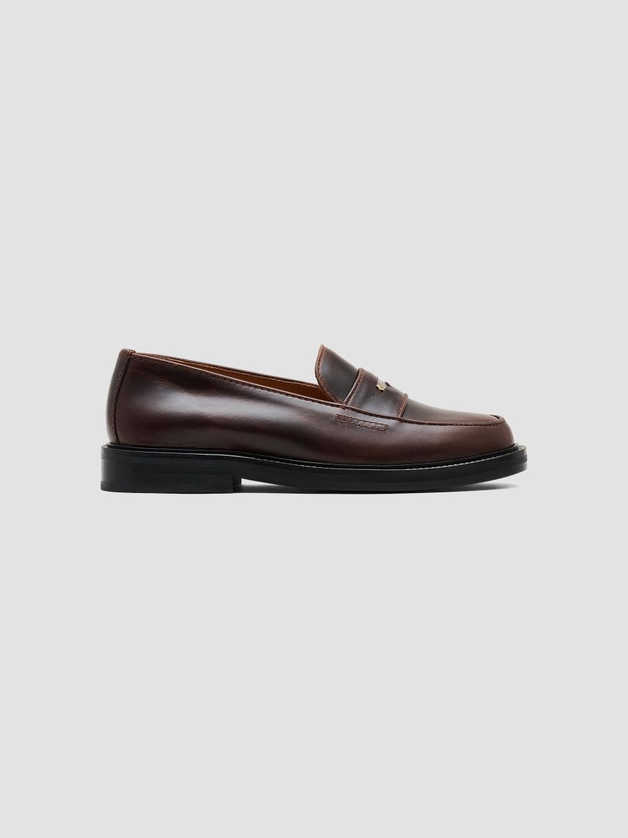 Marc Jacobs x A. P.C. Women's Marc Jacobs x A. P.C Leather Penny Loafers - Cae Dark Brown - Size 8