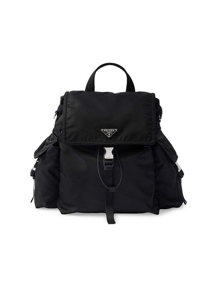 Men's Explore Re-Nylon and Leather Backpack - Brown