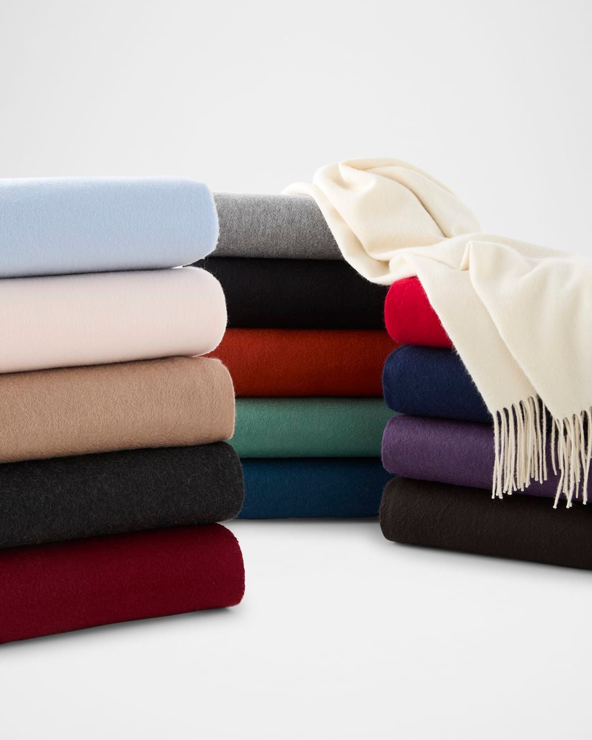 Fringed Cashmere Throw