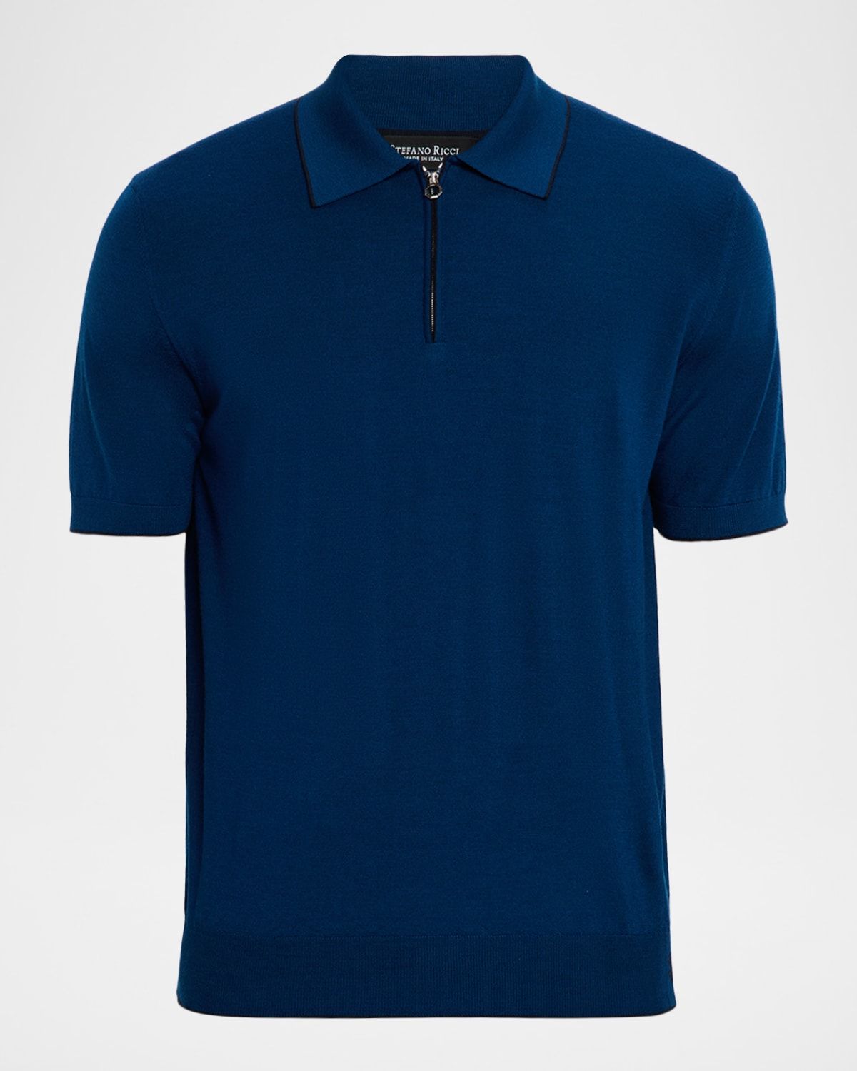 Men & apos;s Quarter-Zip Short Sleeve Polo Sweater