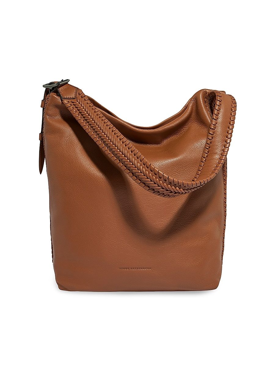 Women's All For Love Leather Bucket Bag - Chestnut