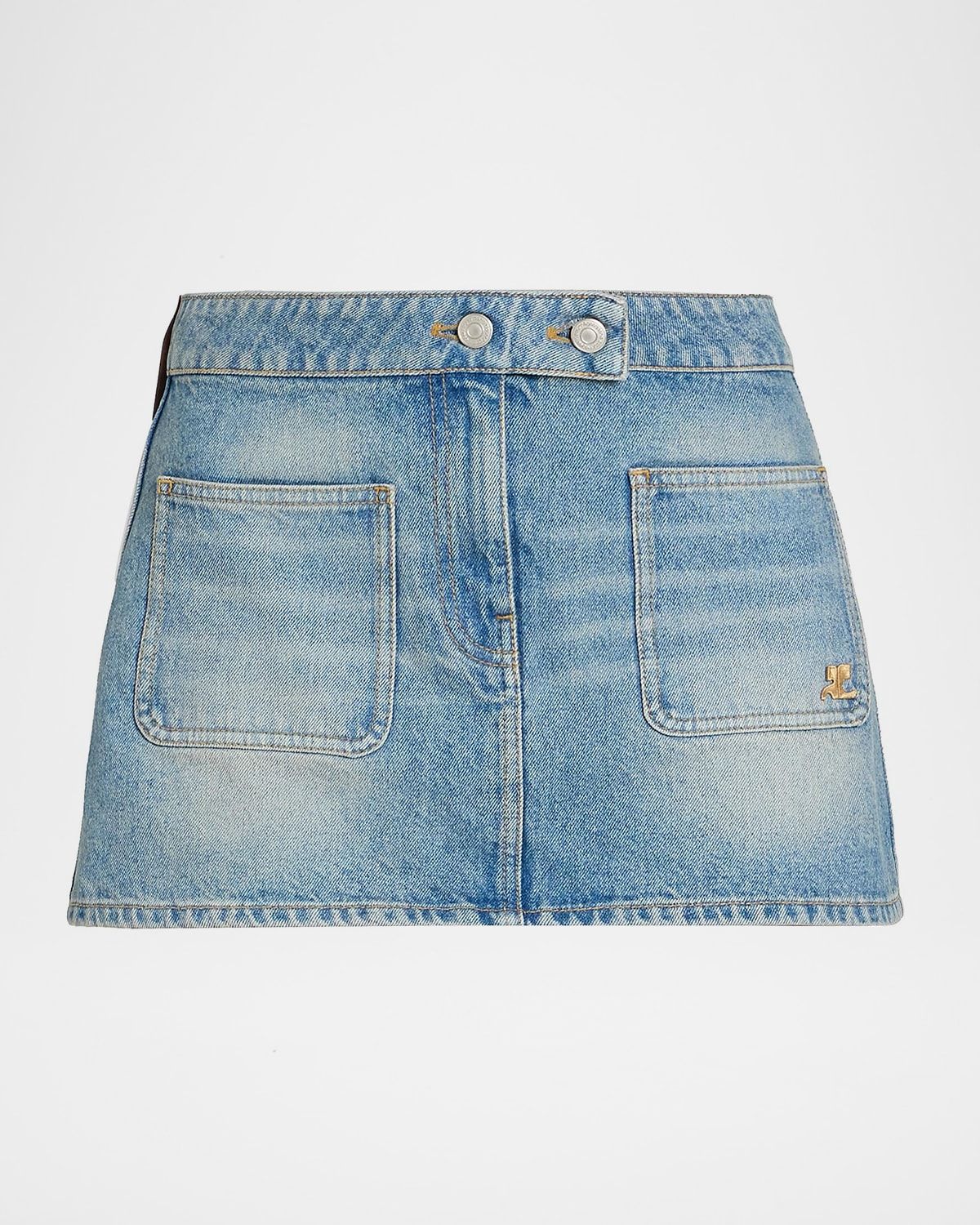 Signature Denim Mini Skirt