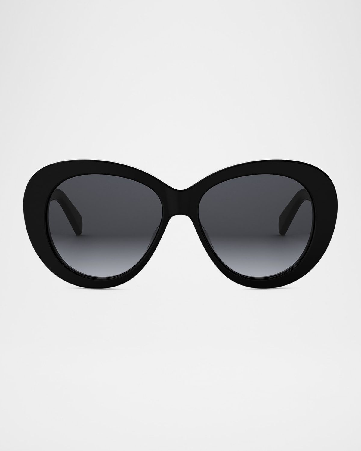 Triomphe Logo Oval Acetate Sunglasses