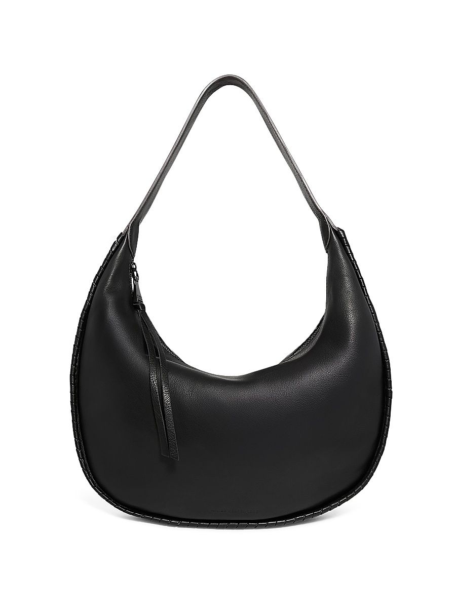 Women's Mercer Leather Hobo Bag - Black