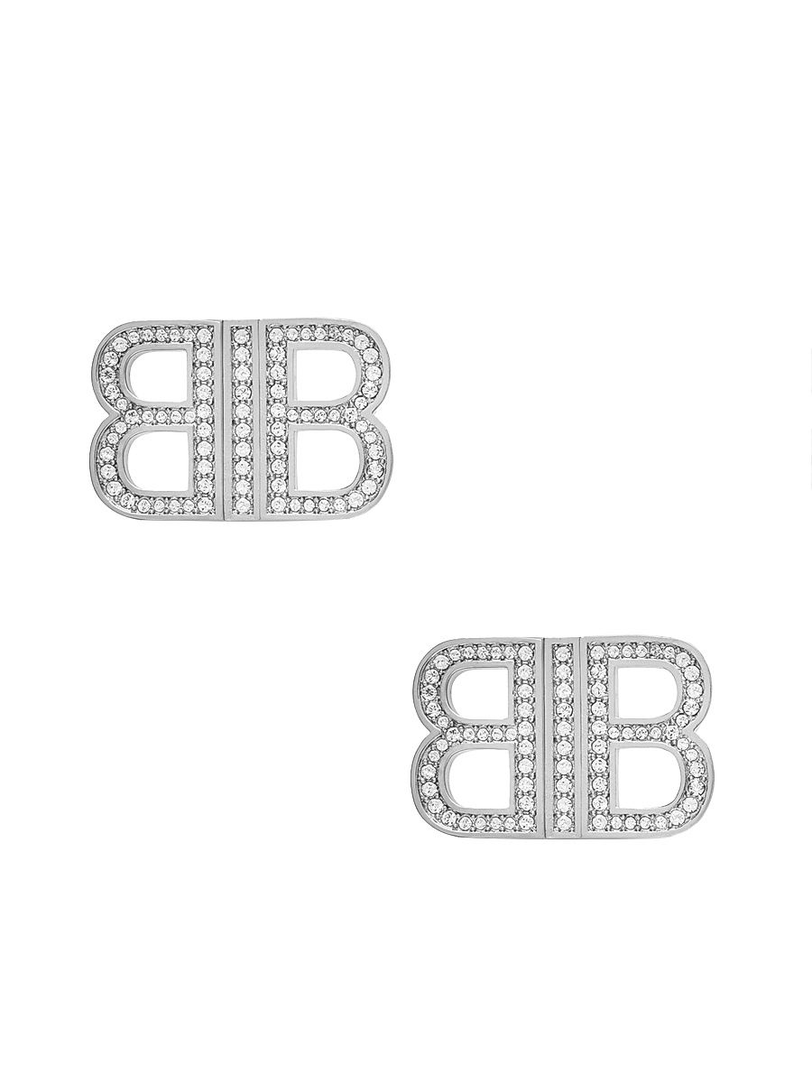 Women's BB 2.0 XS Earrings - Silver Crystal