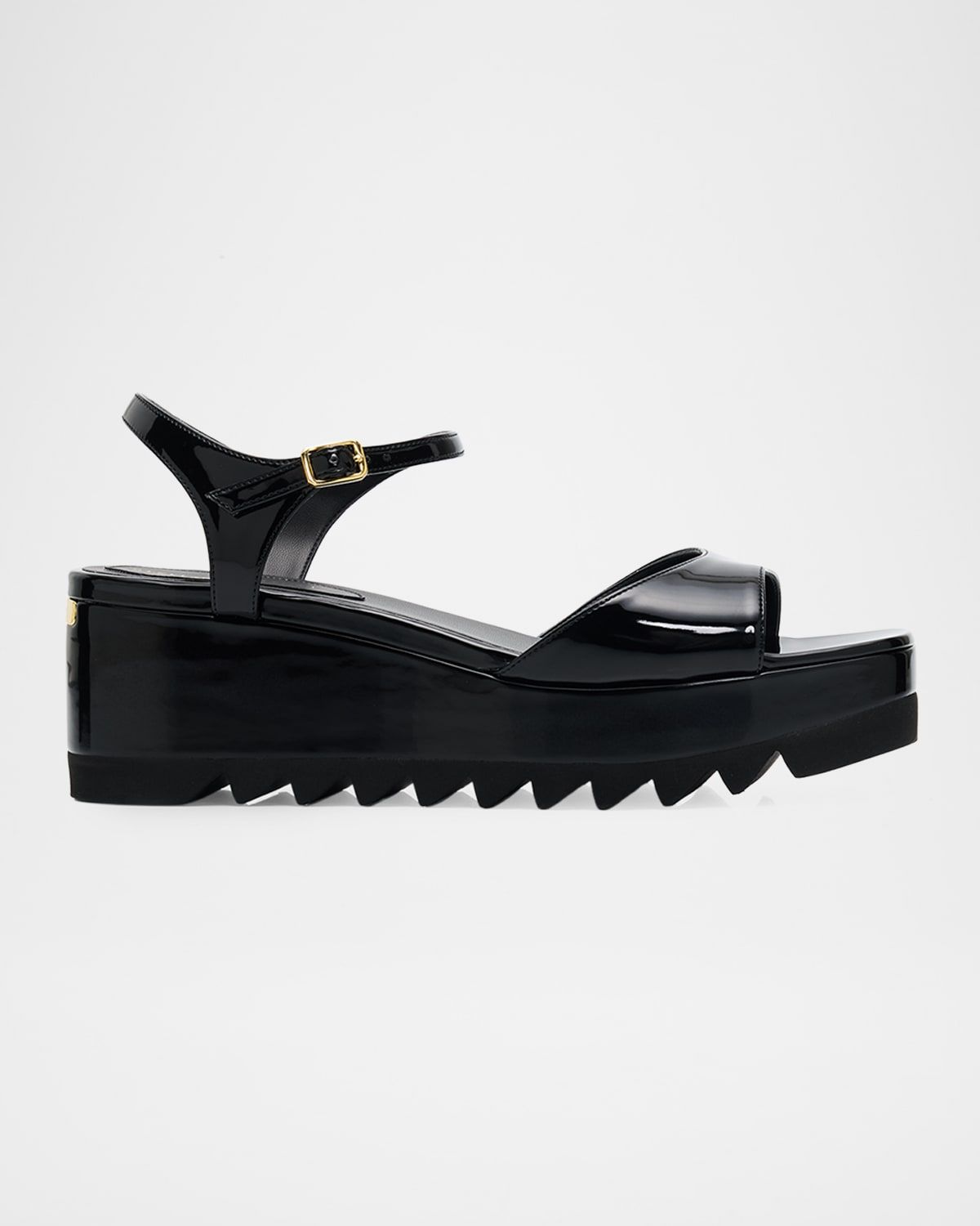 80mm Elyse Patent Platform Sandals