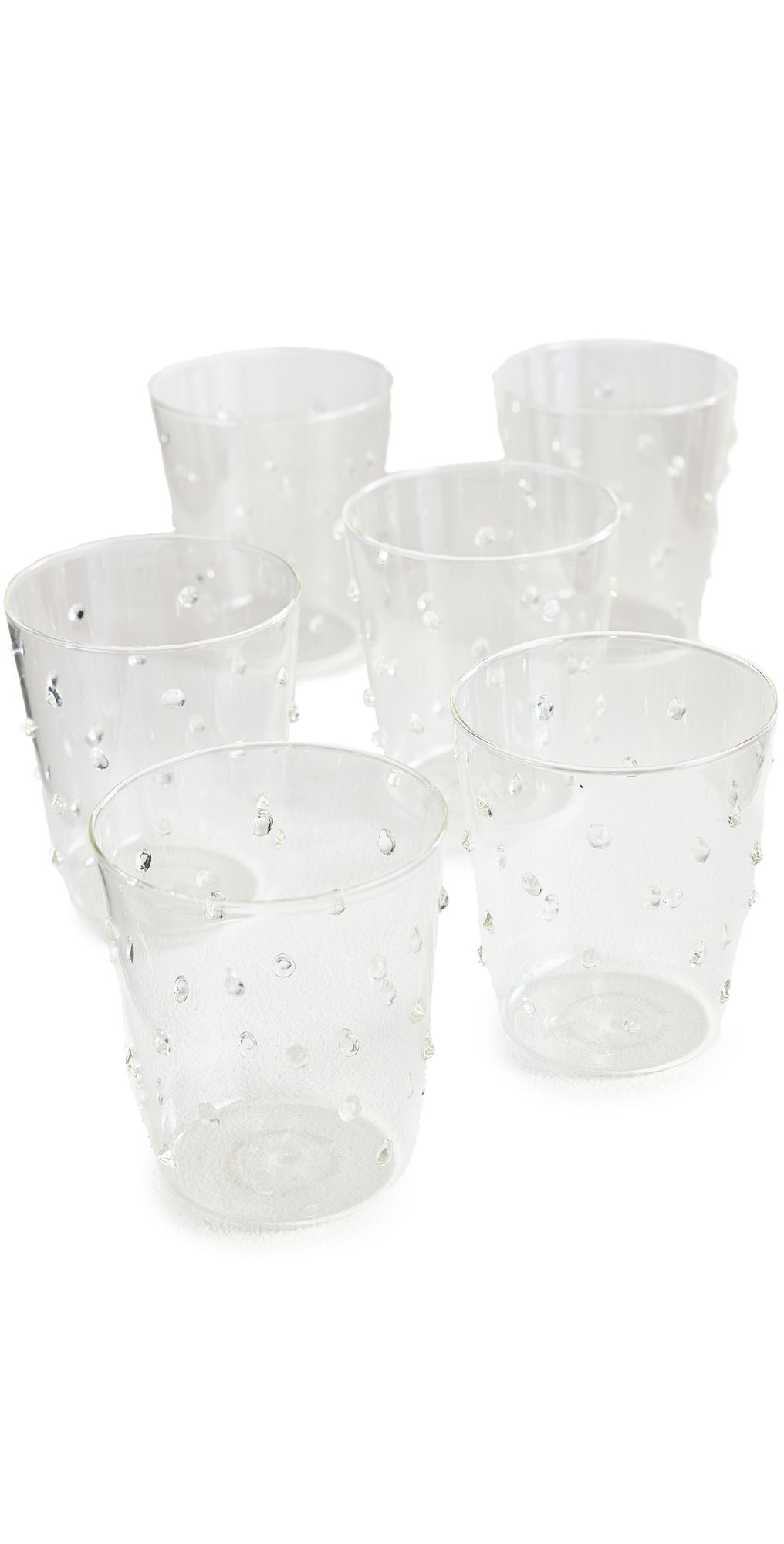 Zafferano Party Dots Tumbler Set of 6 Transparent One Size