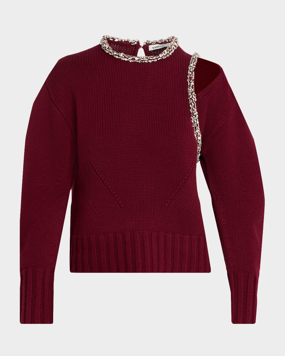 Monroe Embellished Cut-Out Sweater