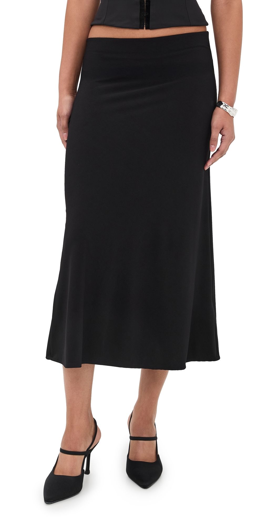 Bella Venice The Jessie Slip Skirt Black XS