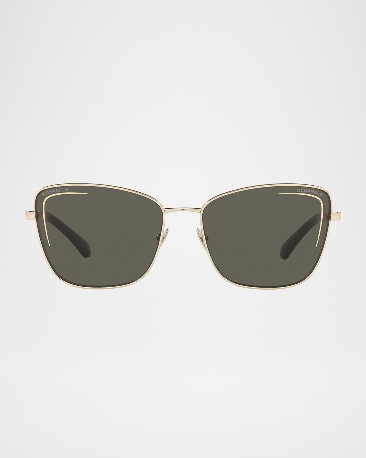 Metal Cat-Eye Sunglasses