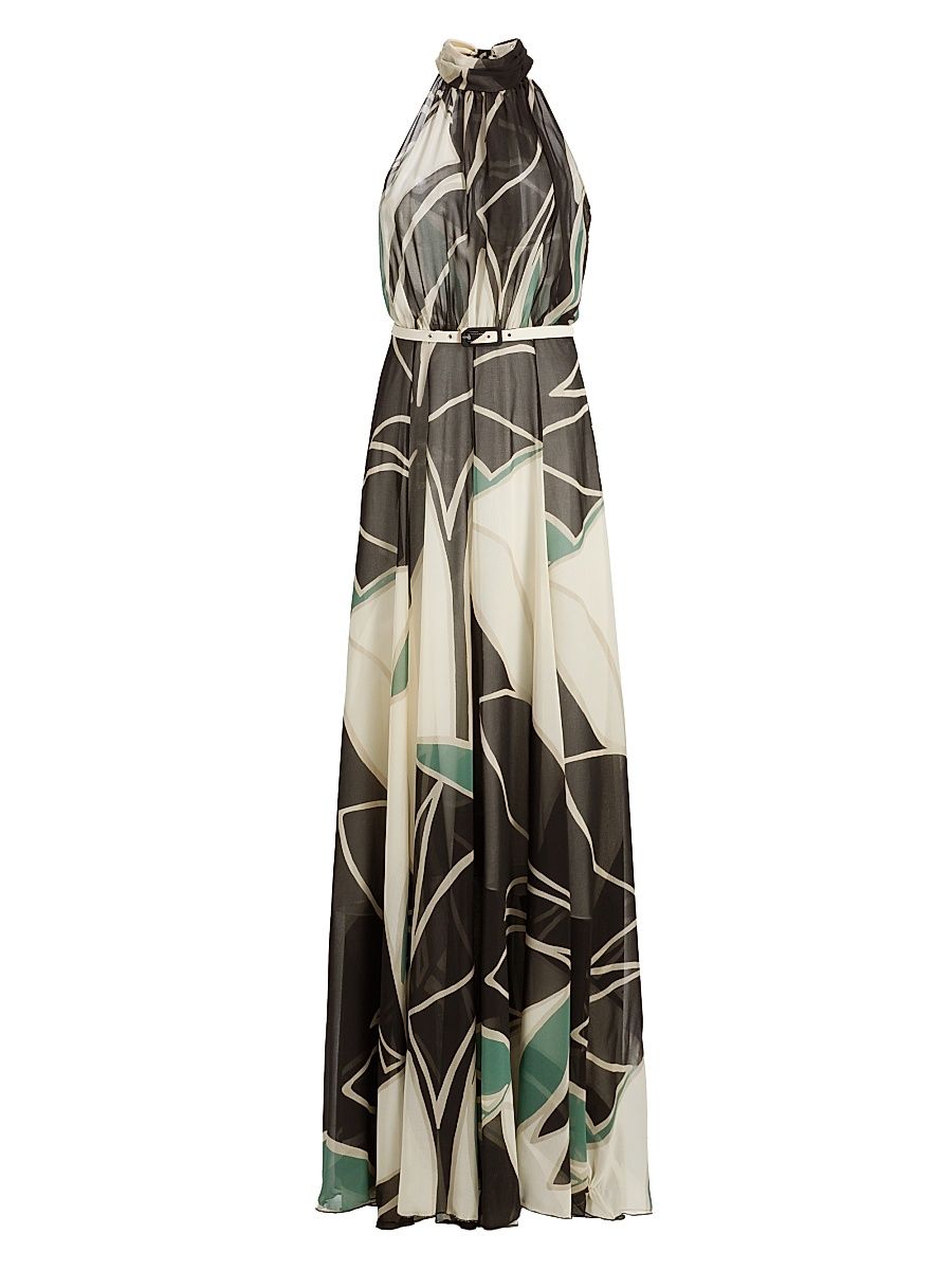 Women's Kanji Abstract Print Maxi Dress - Tula - Size 8