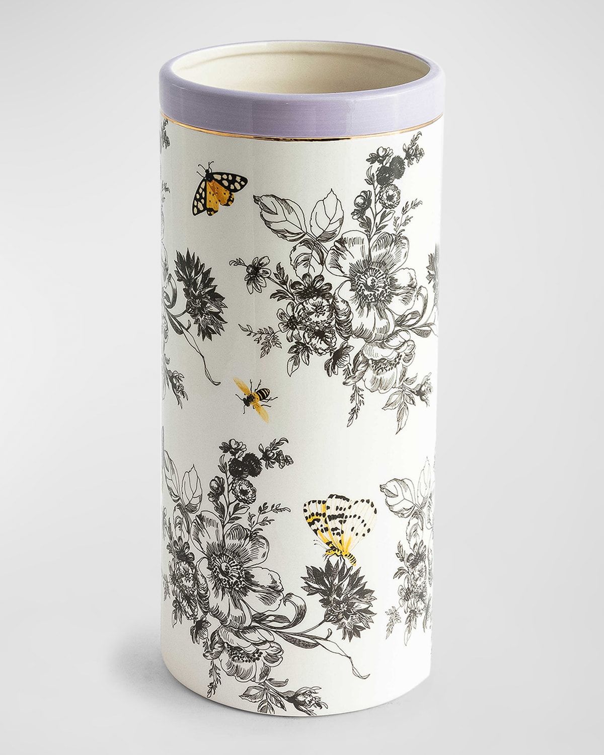 Butterfly Toile Vase