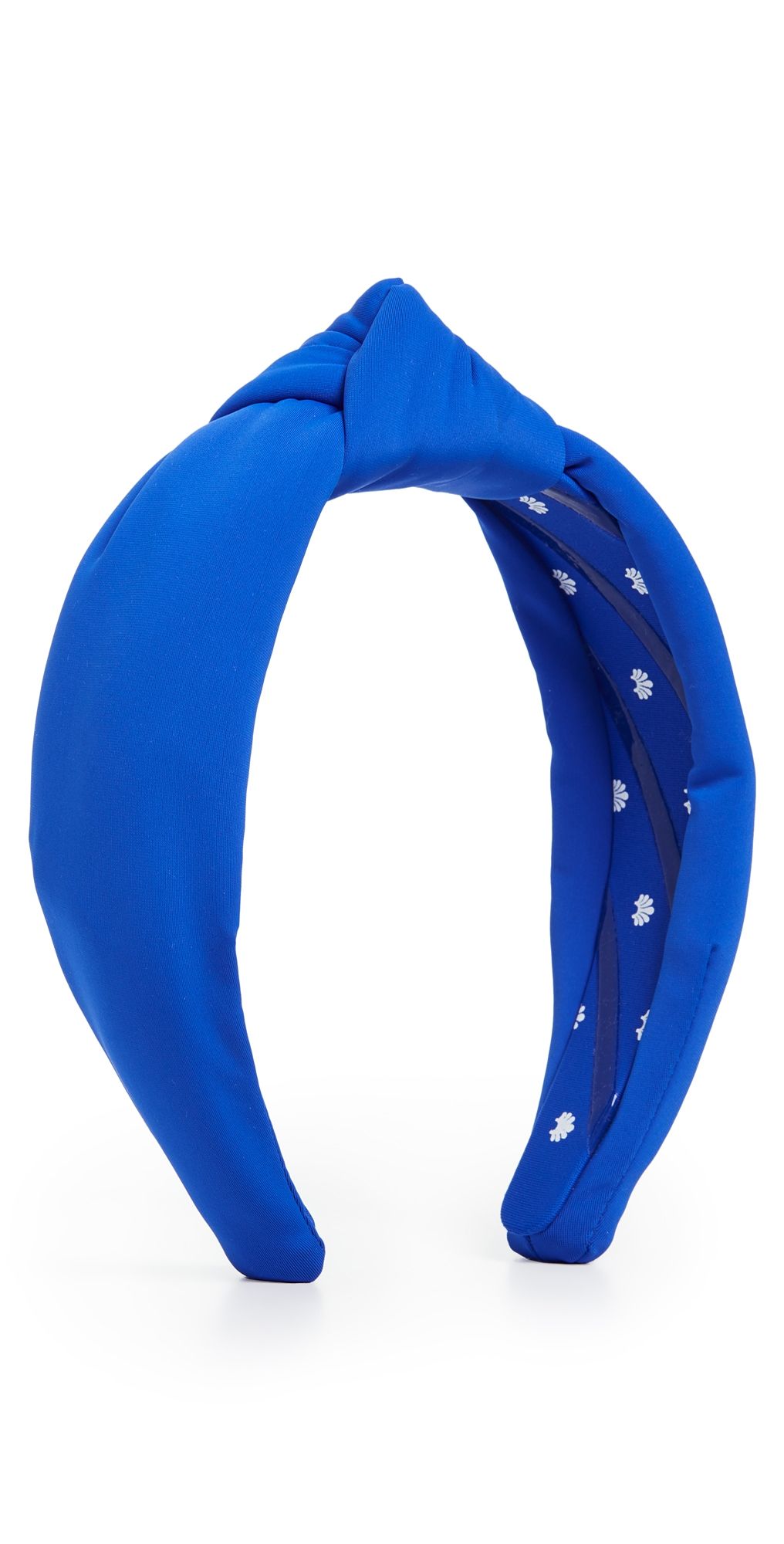 Lele Sadoughi Neoprene Knotted Headband Royal Blue One Size