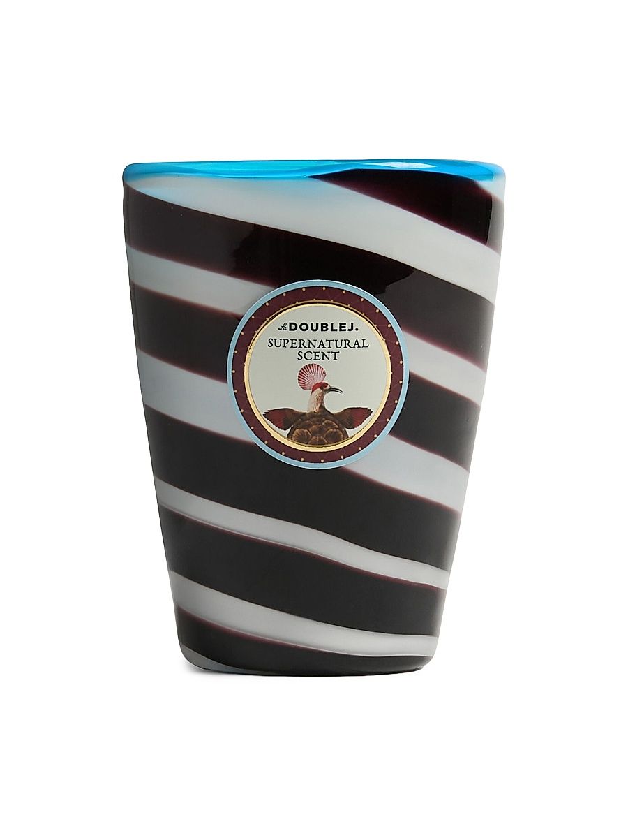 Handmade Glass Candle - Black