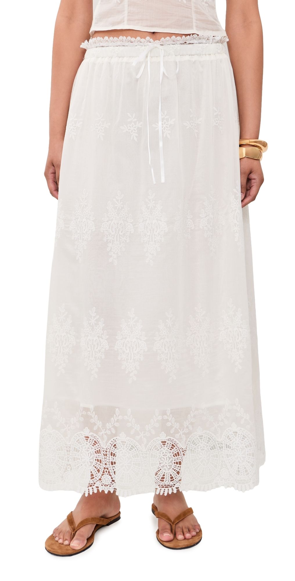 House of Sunny Blossom Skirt Ivory 6