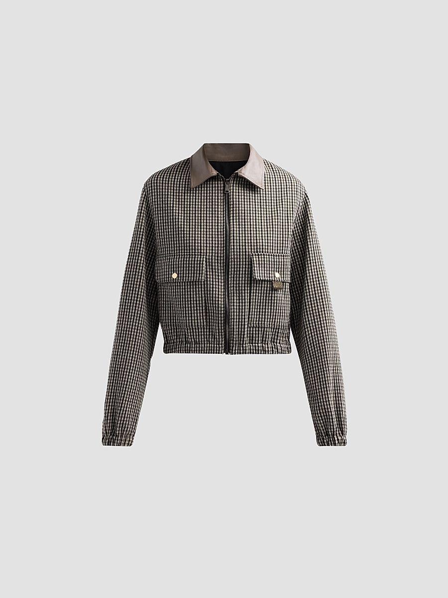 Fabiana Filippi Women's Filo Diamanté Loop Houndstooth Jersey Boxy Jacket - Only One Colour - Size 10