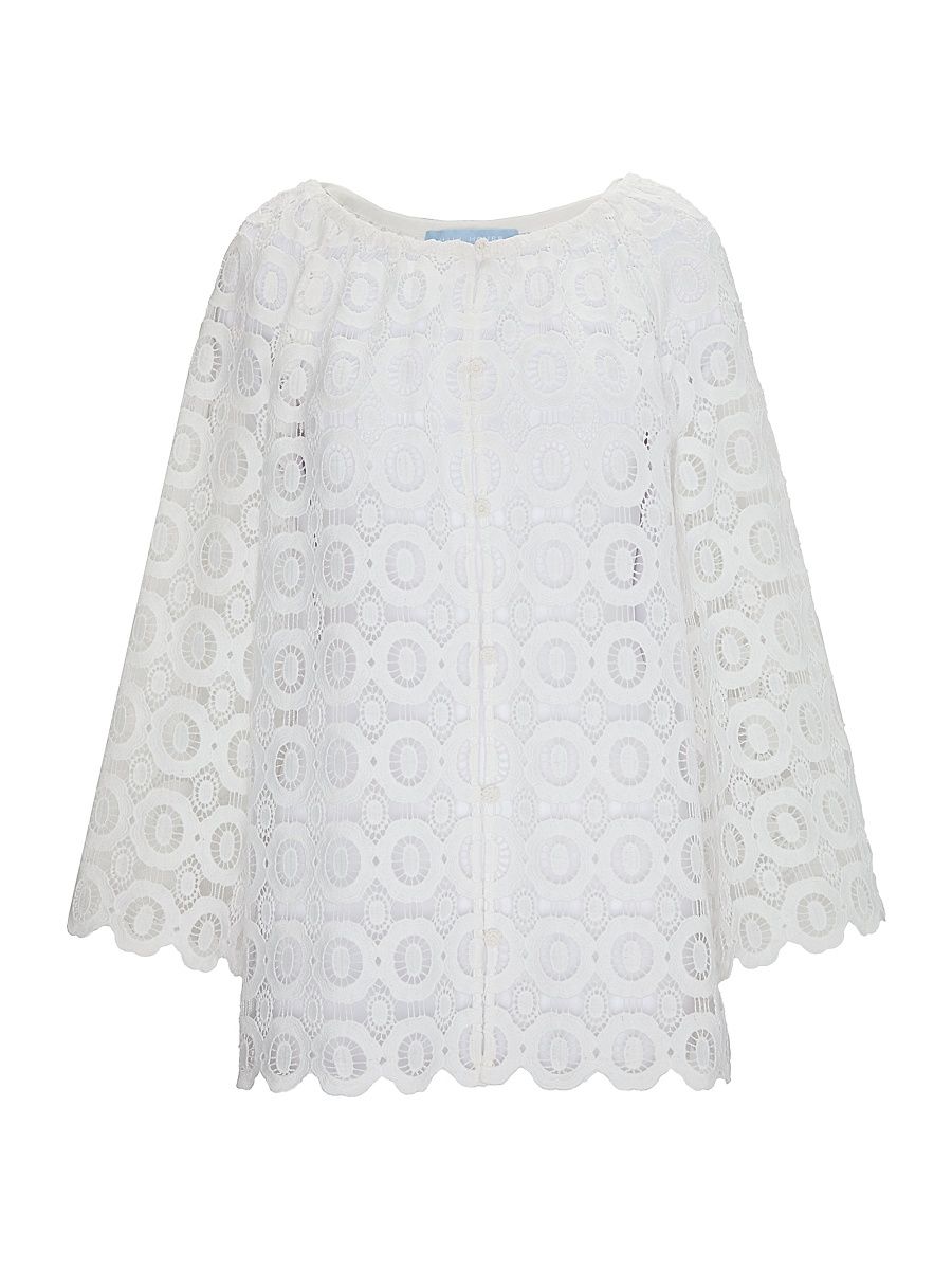 Women's The Enella Tunic - White Lace - Size Large