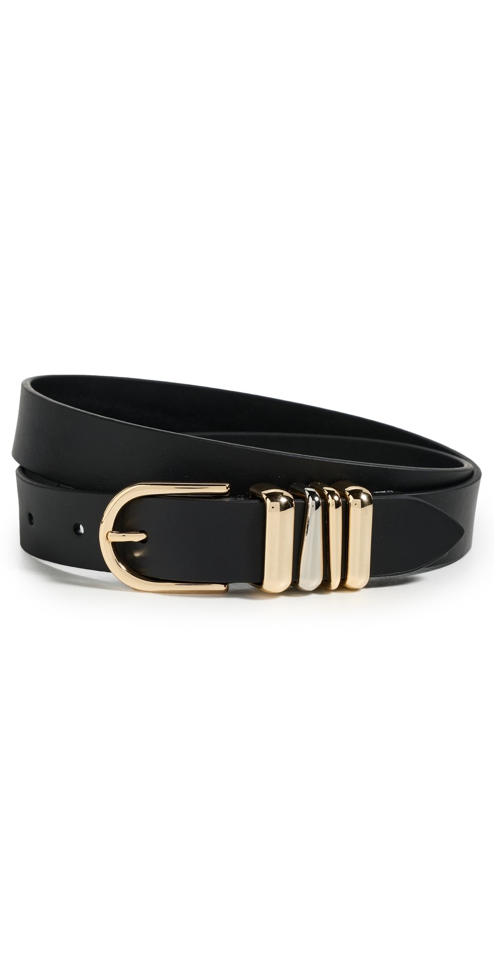 Vince Cora Belt with Sculpted Loops Black XL