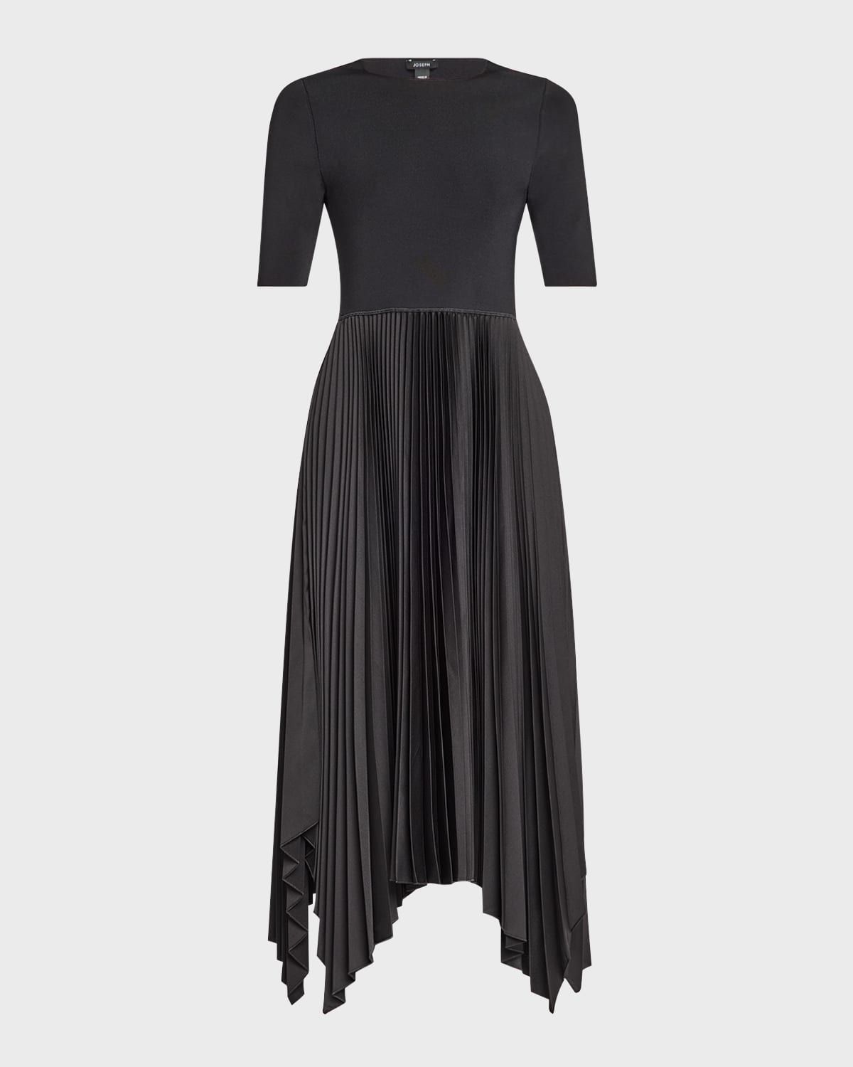 Darno Pleated Handkerchief Midi Dress