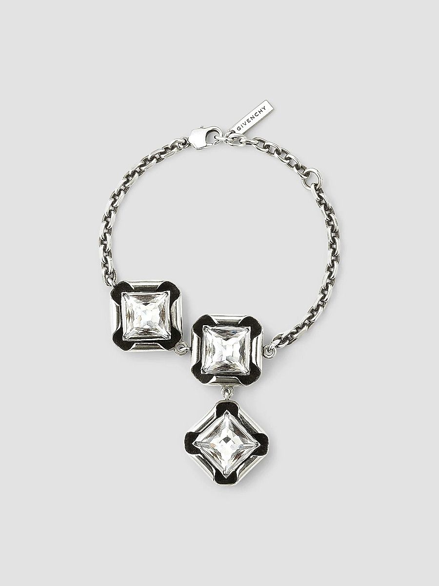 Givenchy Women's Crystal & Metal Necklace - Antic Silvery