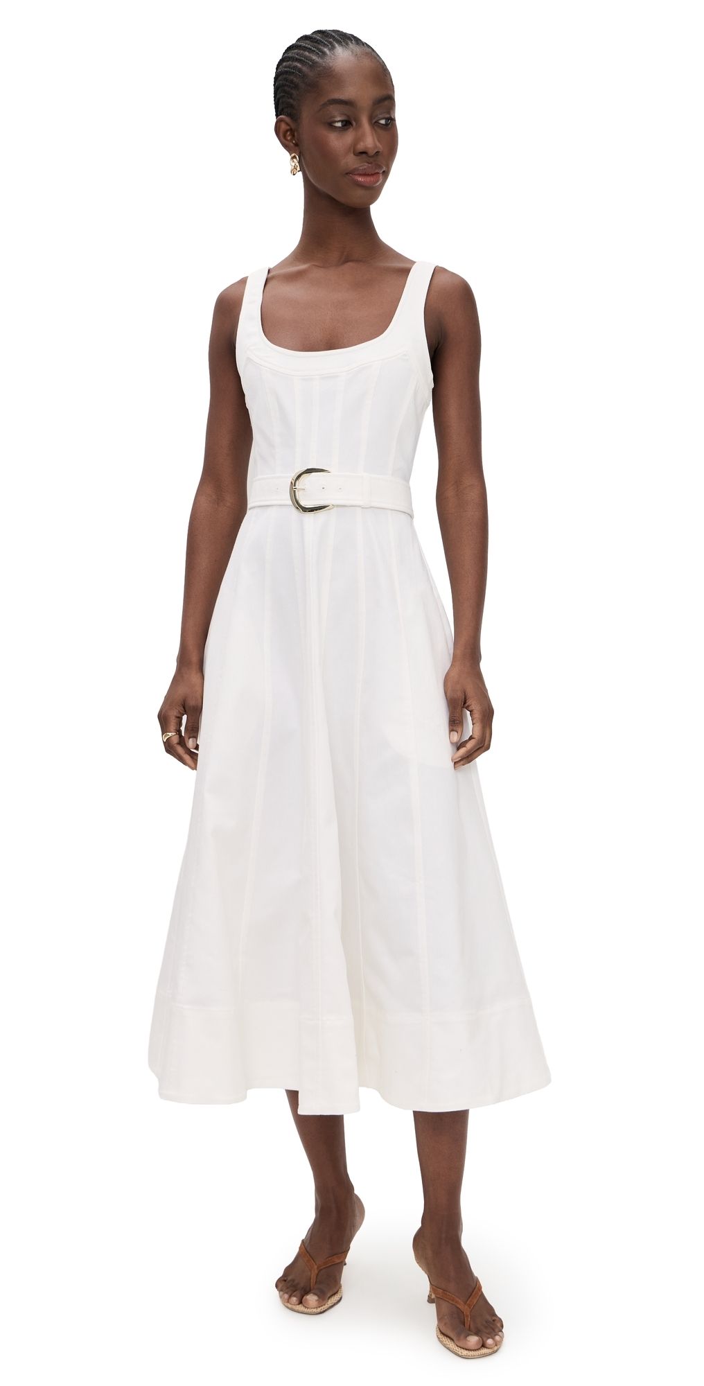 Cinq à Sept White Denim Cambree Dress White 12