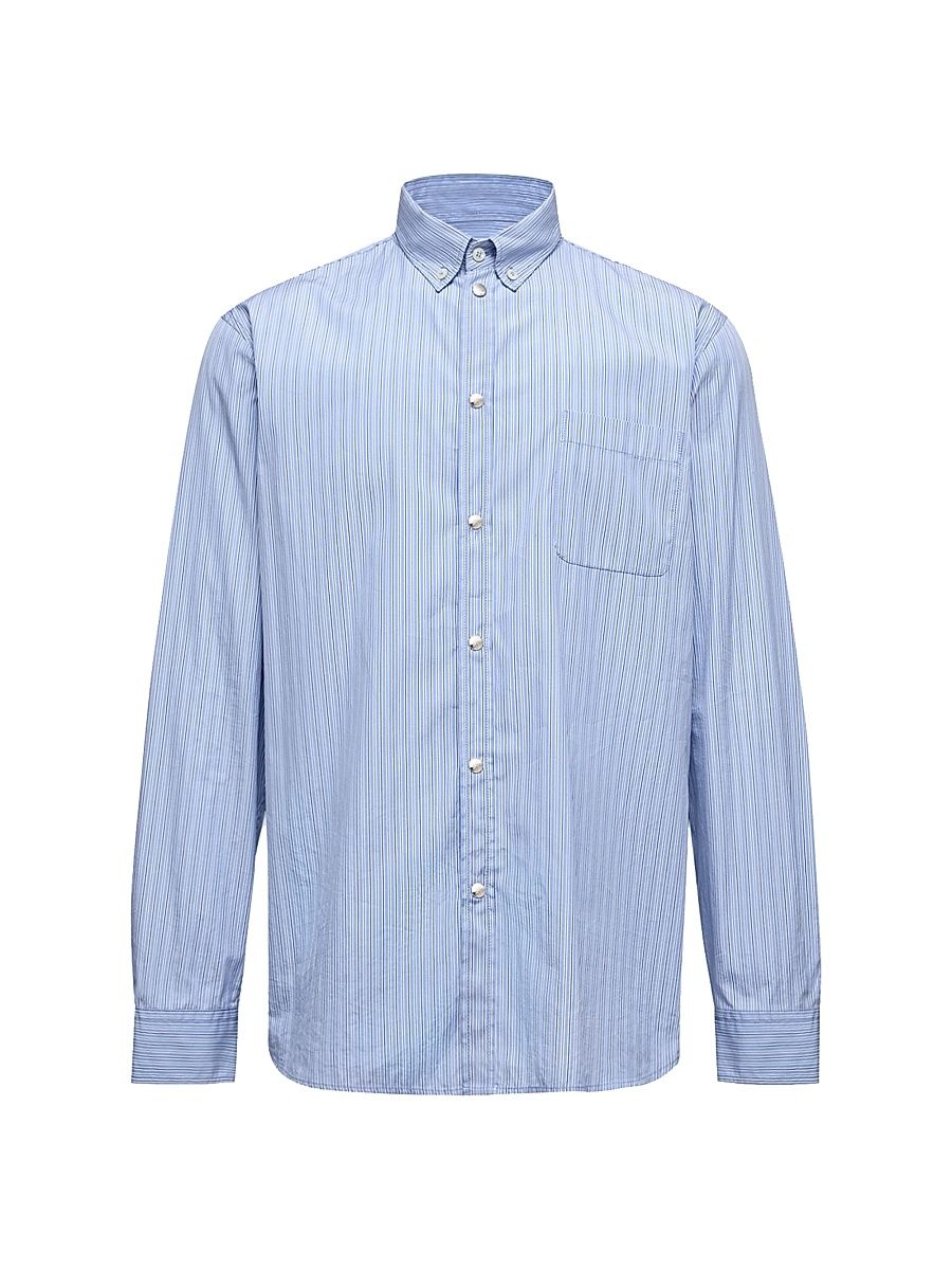 Men's Shirt in Oxford Cotton - Light Blue - Size XXL