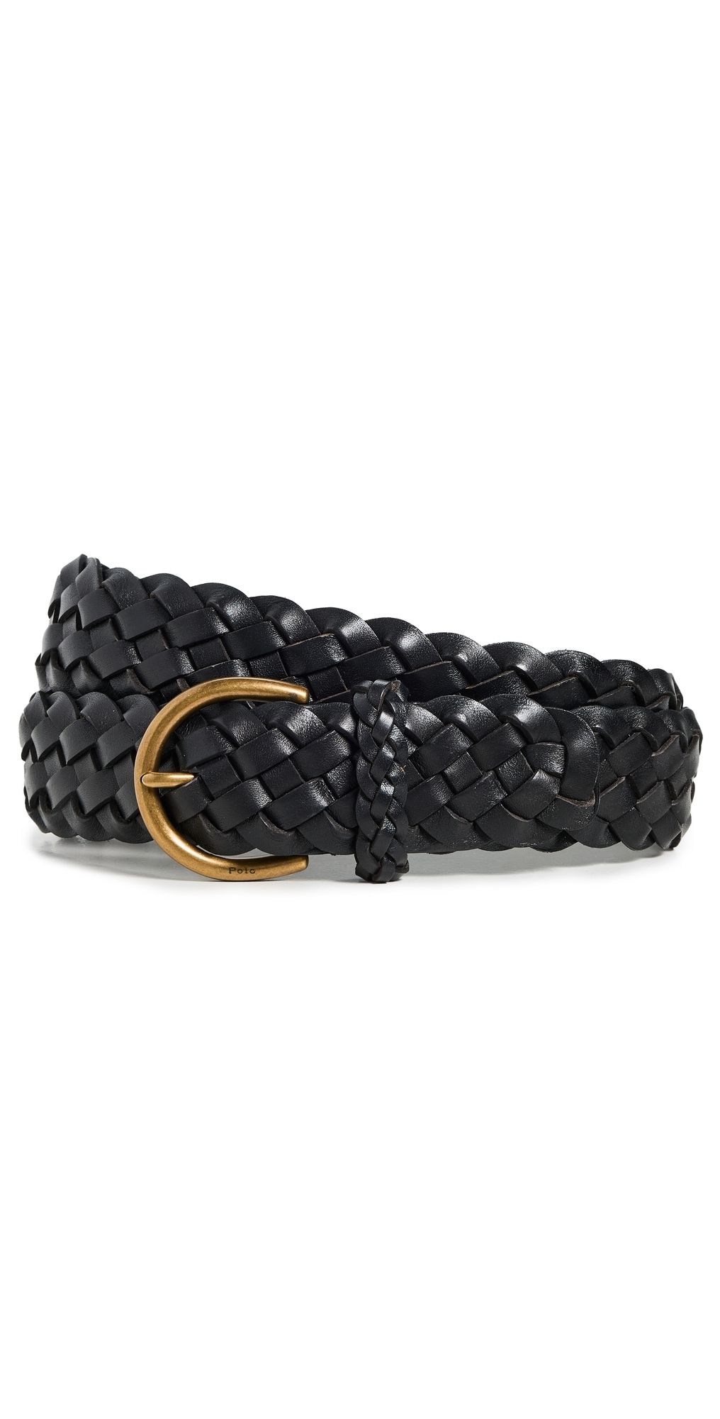 Polo Ralph Lauren Vachetta Braided Belt Black L