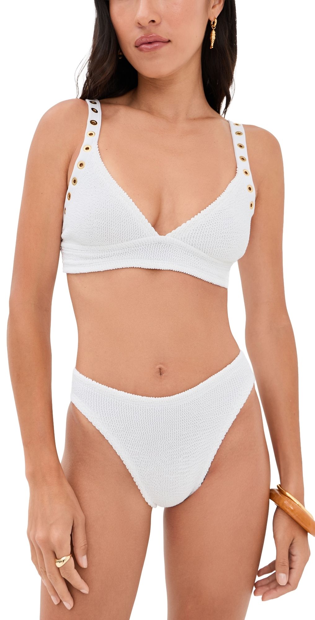 Hunza G Women's Bikini Set White One Size