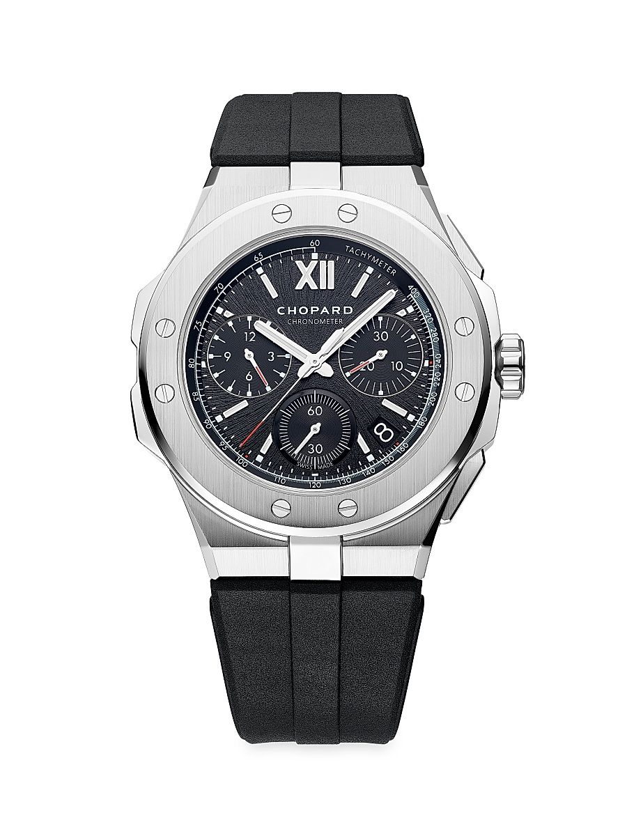 Women's Alpine Eagle Stainless Steel & Rubber Extra-Large Chronograph Watch - Steel