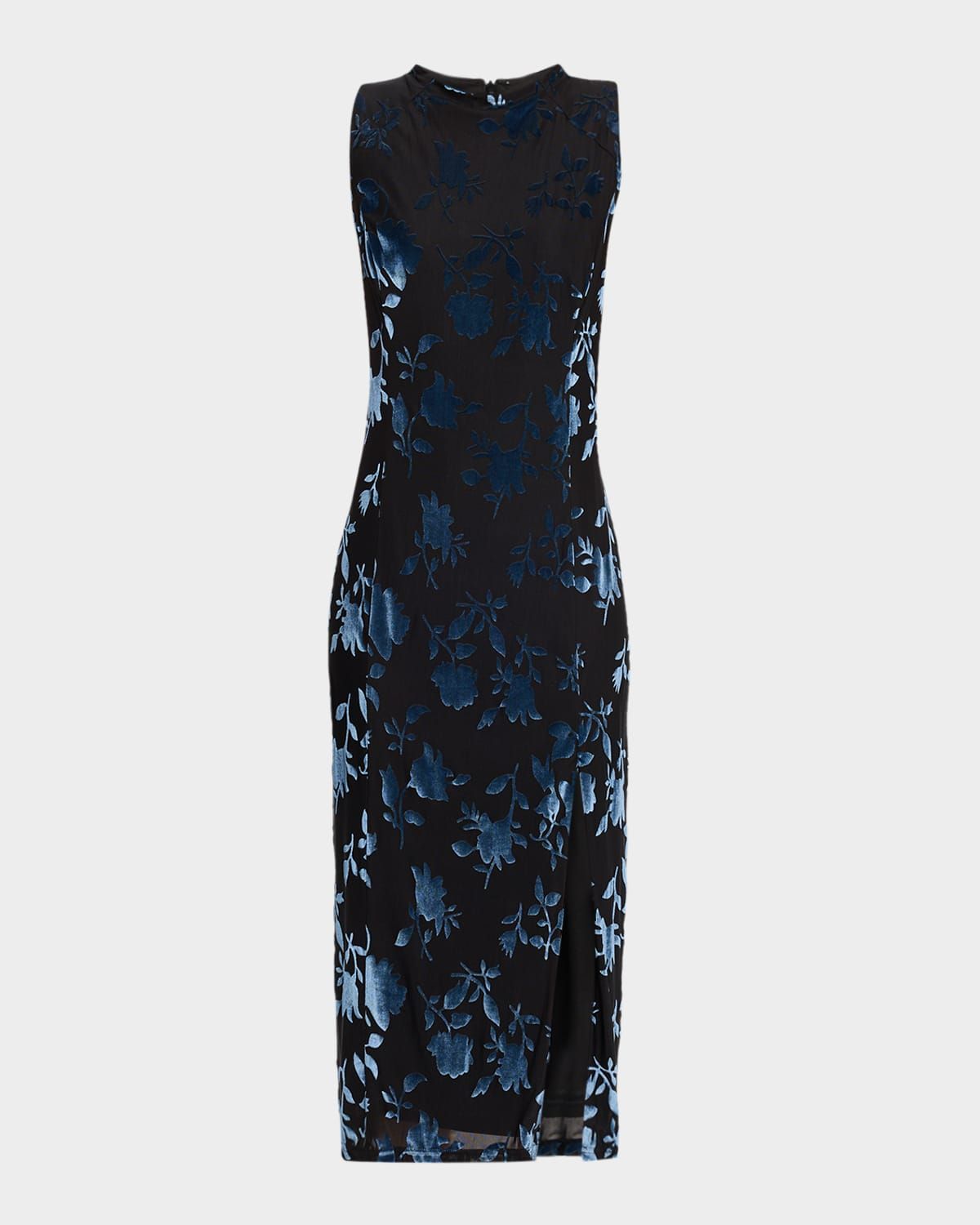 Darby Sleeveless Velvet Burnout Midi Dress