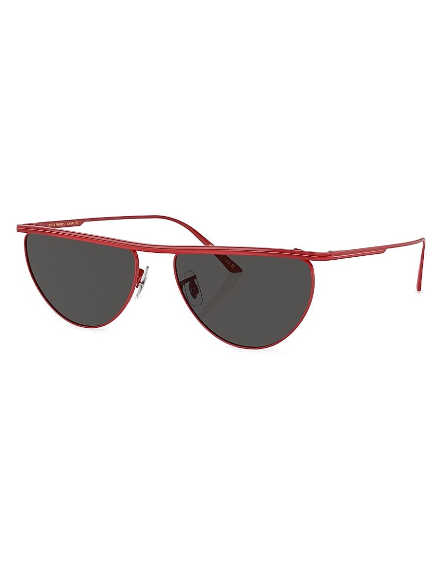 Women's 1984C 56MM Metal Sunglasses - Red Dark Grey