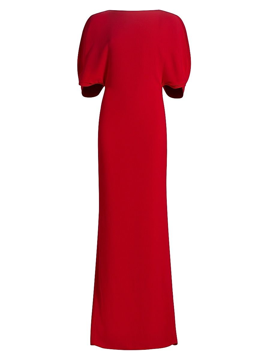 Women's Dona Tulip-Sleeve Gown - Cremisi - Size 10